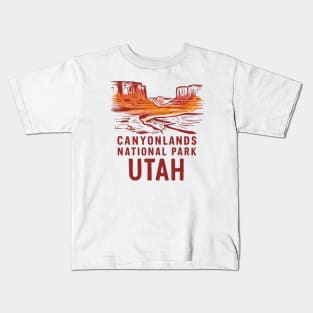 Canyonlands National Park Majestic Landscape of Utah Kids T-Shirt